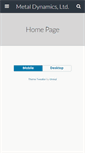 Mobile Screenshot of metaldynamicsltd.com